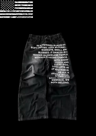 ‘POEM’ BAGGY JEANS 𖦏