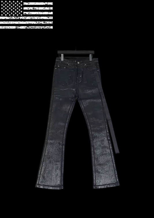 ‘WAXED N FLARED’ JEANS 𖦏