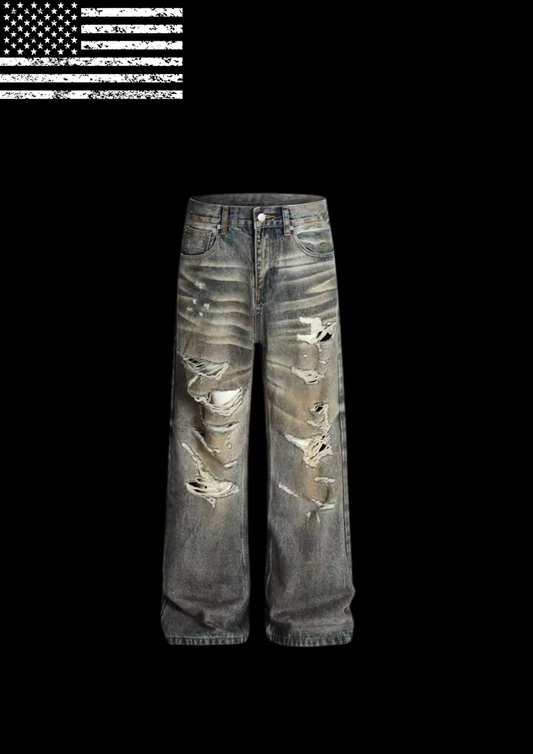 ‘DXRTY WASH’ JEANS 𖦏