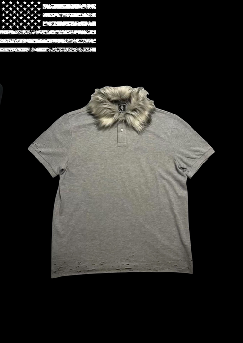 'DISTRESSED FUR' TEE 𖦏